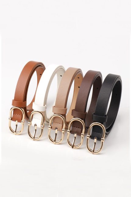 Double Ring Pin Buckle Fashion Belt