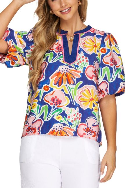 Floral Print Woven Top