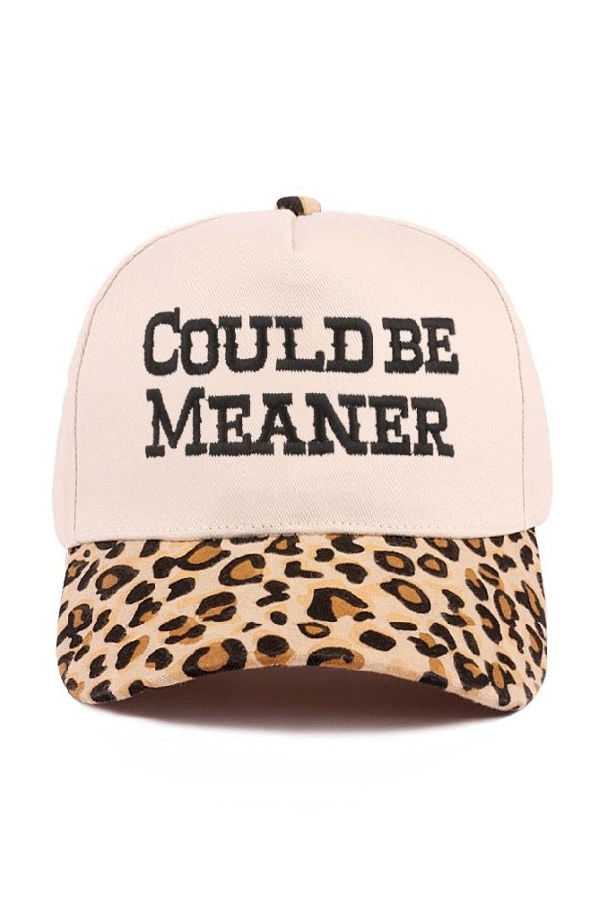 Could Be Meaner Two Tone Cotton Cap