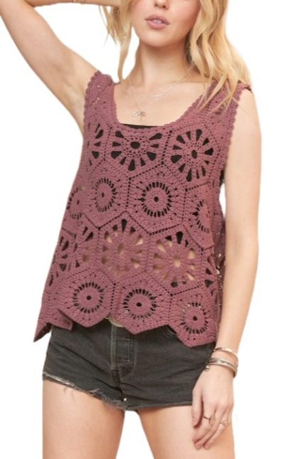 Casual Crochet Tank Top