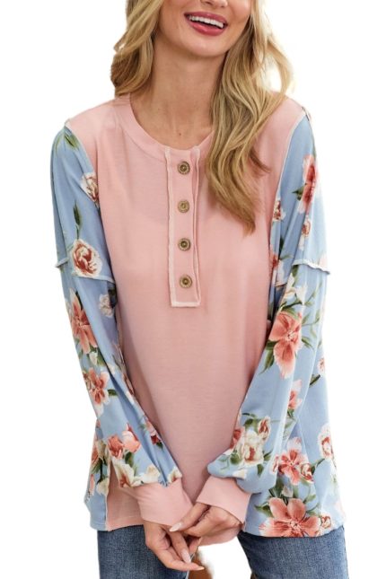 Bethany Floral Contrast Pullover