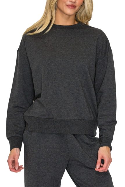 Relaxed French Terry Crewneck Sweatshirt