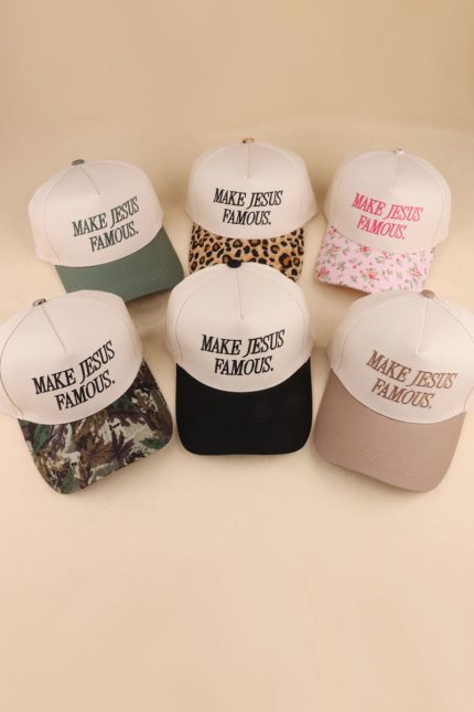 Make Jesus Famous Two Tone Cotton Hat
