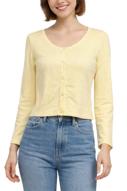 Long- Sleeved Chic Cardigan