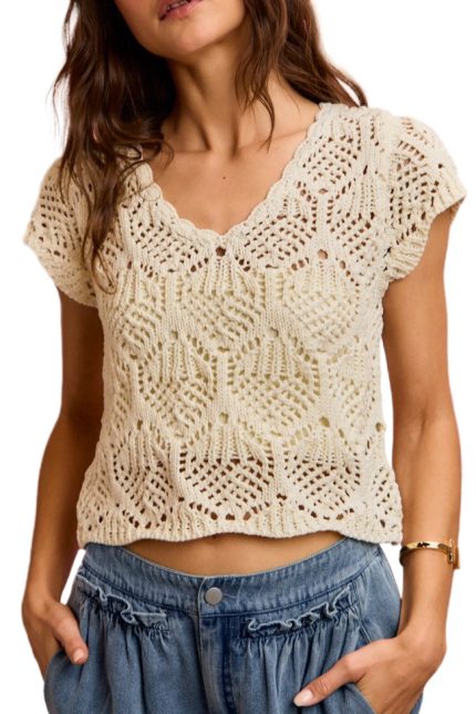 Low Gauge Casual Dolman Sweater Top