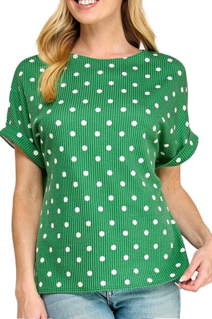 Polka Dot Pattern Top