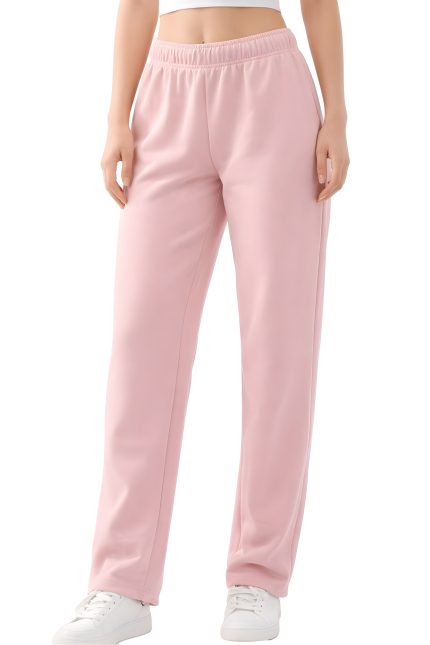 Soft Cloud Scuba Fabric Straight Leg Sweatpants