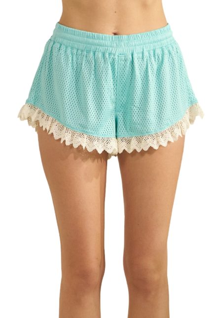 Freedom Lace Trim Lounge Shorts