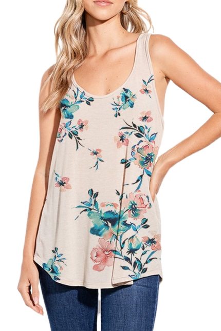 Floral Print Tank Top