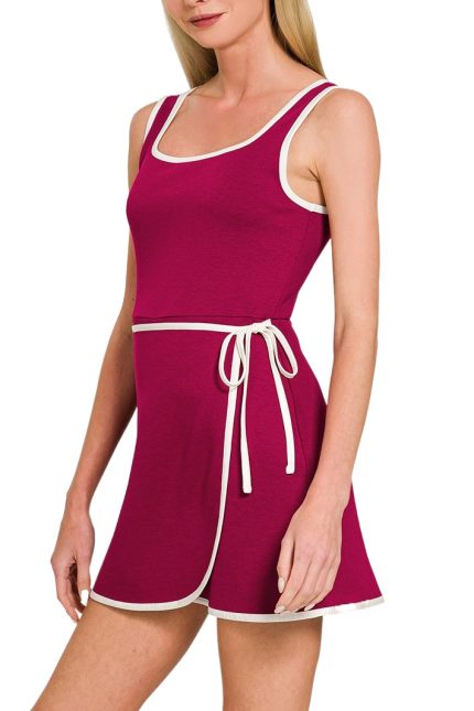 Scuba Active Mini Dress With Inner Pants