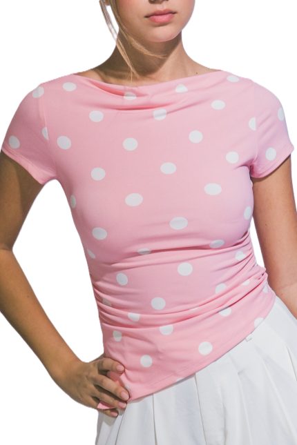 Side Slit Short Sleeve Top