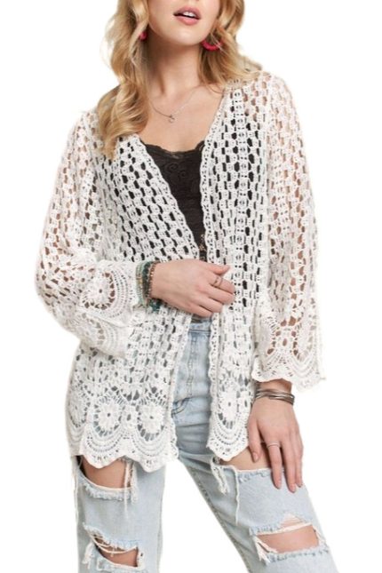 Crochet Cardigan Hem