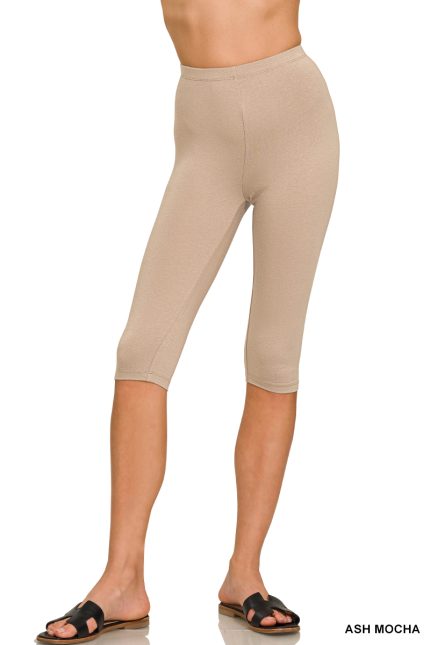 Premium Cotton Capri Leggings