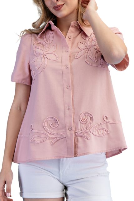 Linen Button Down Blouse