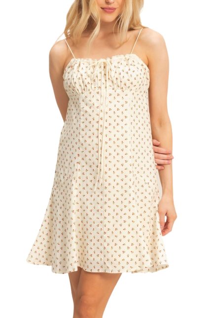 Floral Print Mini Dress