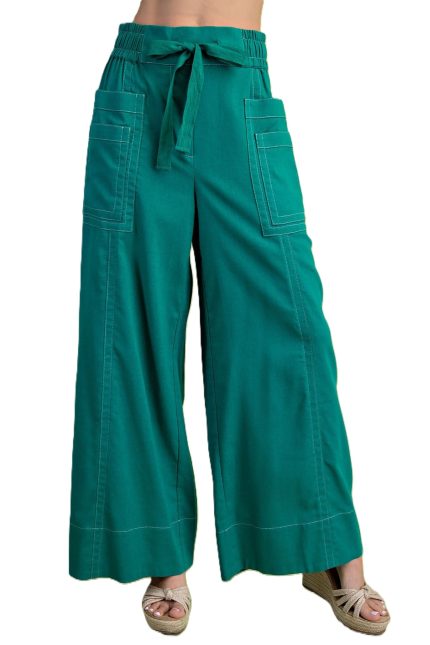 Linen Wide Leg Pants