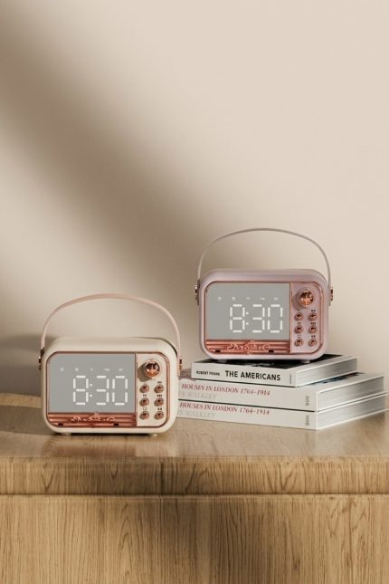 Digital Alarm Clock Retro Bluetooth Speaker