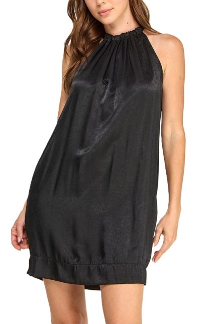 Satin Halter Dress