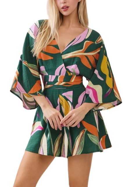 Vibrant Green Romper