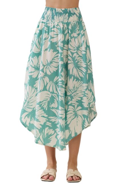 Waist Smocked Round Bottom Skirts