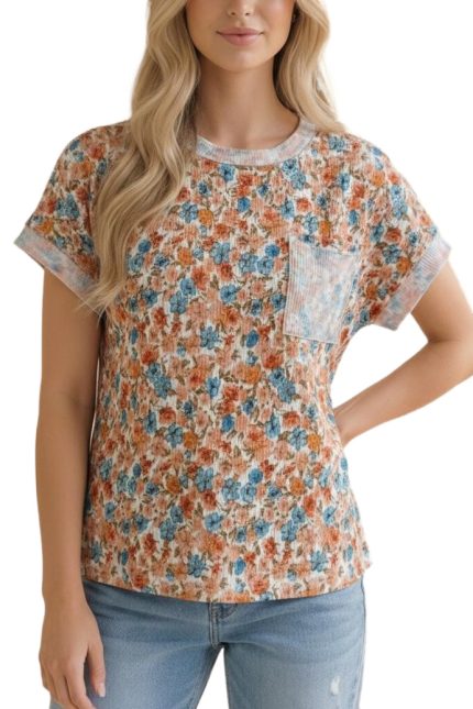 Round Neck Oversize Dolman Sleeve Knit Top