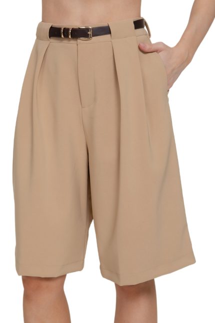 Belted Bermuda Short Pants
