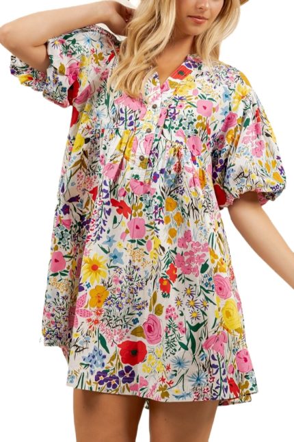 Wildflower Garden Tunic Dress