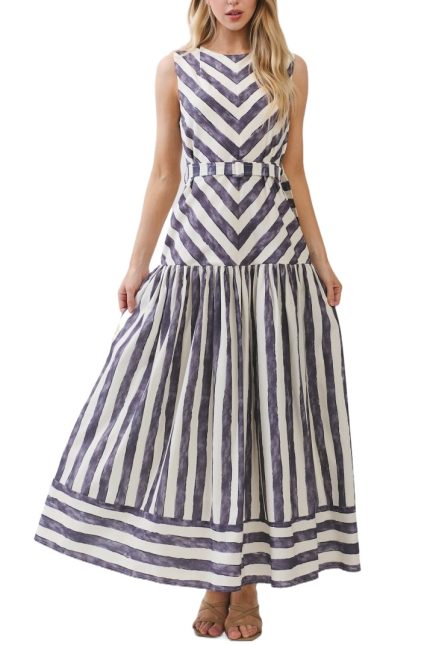 Striped Maxi Dress