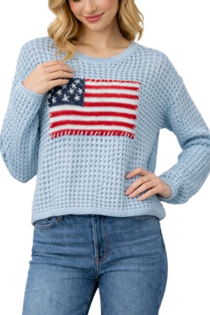 American Flag Sweater