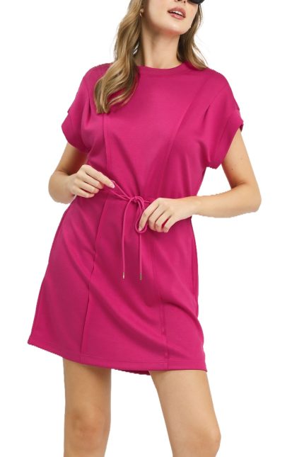 Luxeknit Pleated Mini Dress