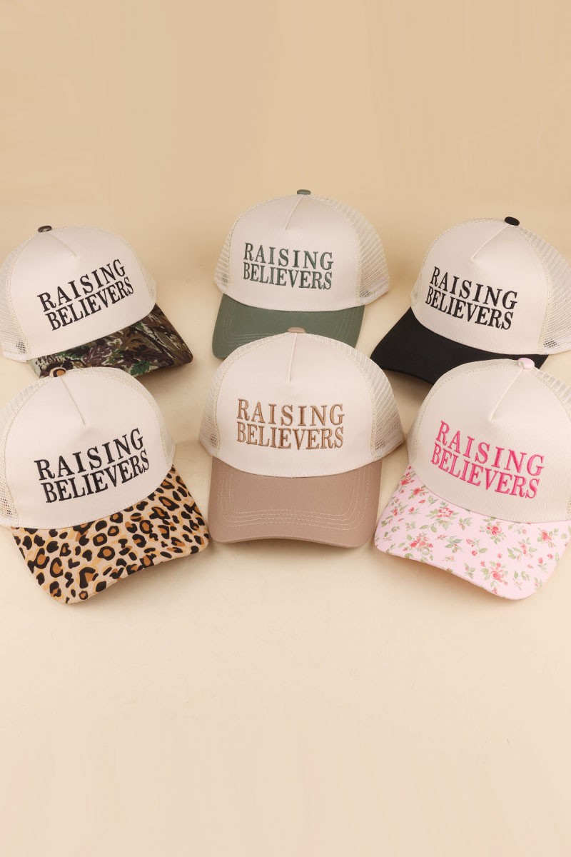 Raising Believers Two Tone Mesh Snapback Hat