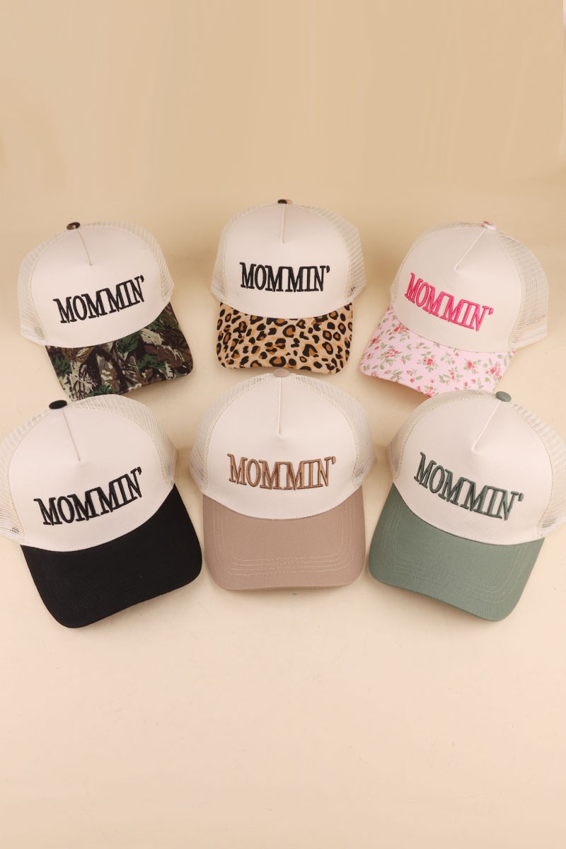 Mommin' Two Tone Mesh Snapback Hat