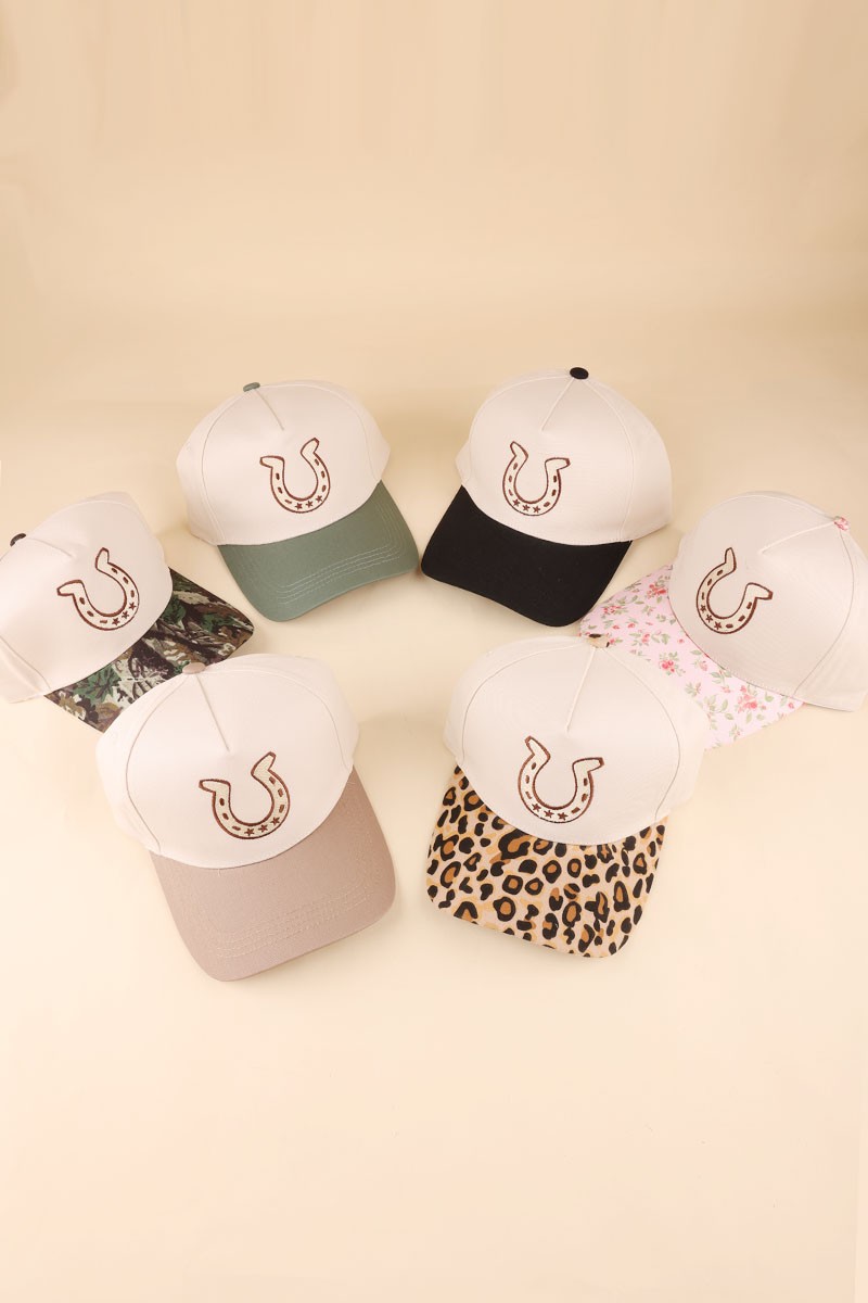 Horseshoe Two Tone Cotton Hat