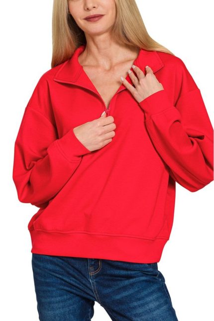 Scuba Half Zip Pullover Sweatshirts