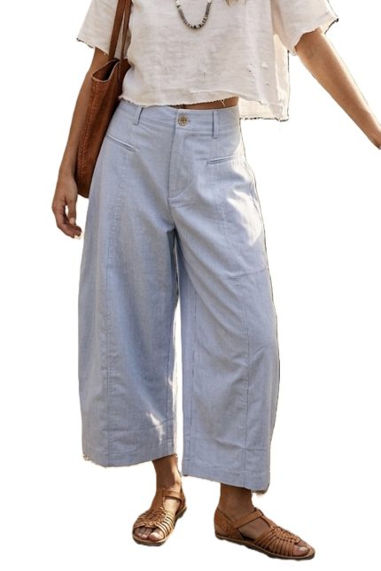 Wide-leg Crop Pants