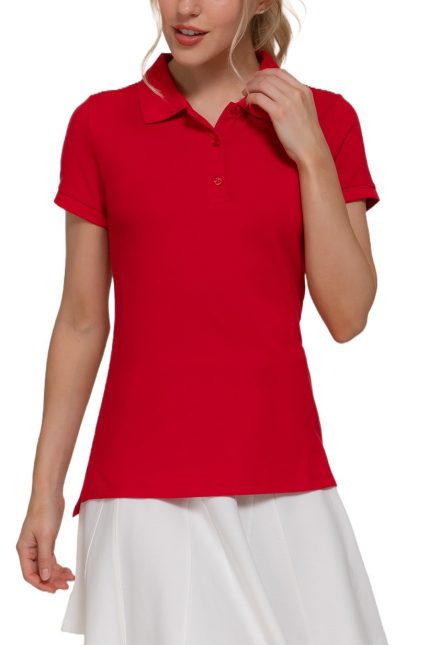 Short Sleeve Classic Pique Polo Shirt Top