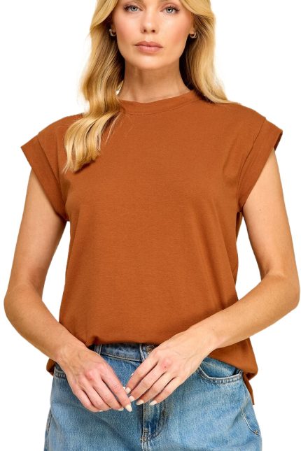 Short Sleeve Solid Top