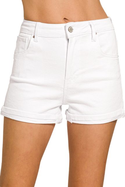 5 Pockets Cuffed Shorts