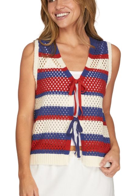 Stripped Sweater Vest