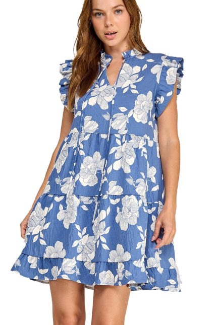 Print Tiered Dress