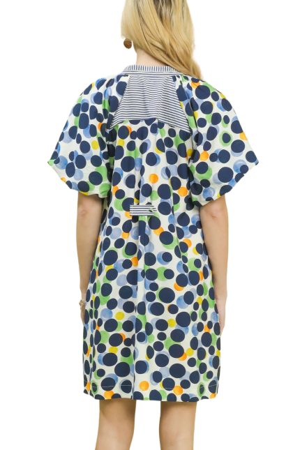 Polka Dot Print Tunic Dress