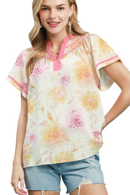 Flutter Sleeve Top