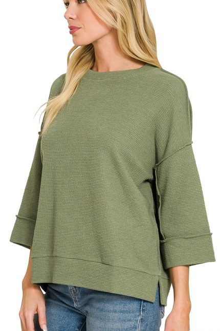 Double Knit 3/4 Sleeve Top