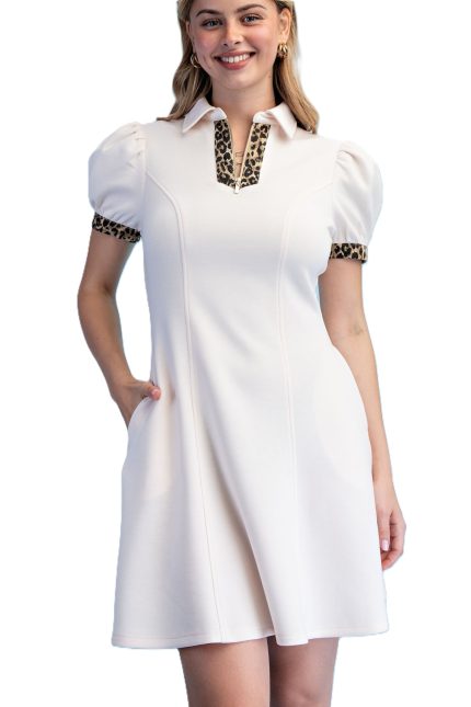 Elevated Double Soft Knit A-line Mini Dress