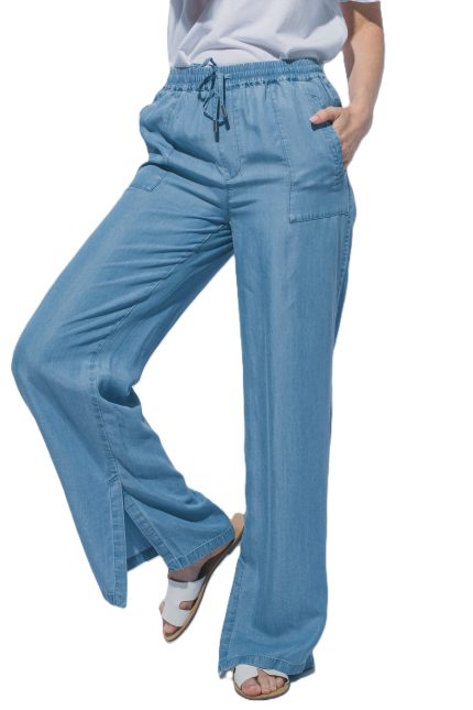 Wide-leg Drawstring Pants
