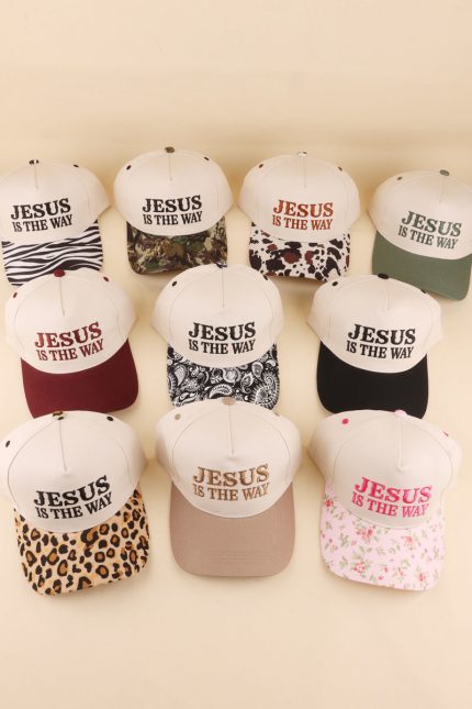 Jesus Is The Way Two Tone Snapback Hat