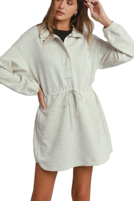 Cloudknit Half Zip-up Dress