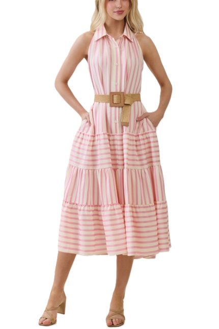 Striped Midi Dress
