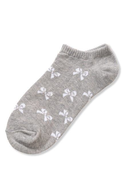 Ribbon Printed Socks, 3 Pairs In 1 Pack