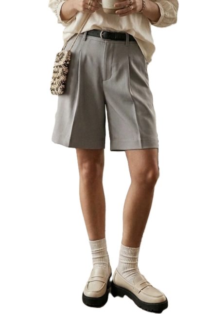 Short Pleated Pants